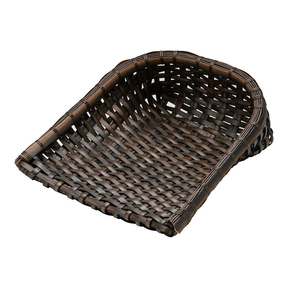 樹脂箕 茶　ミニ 91-047B (9-0286-0905)