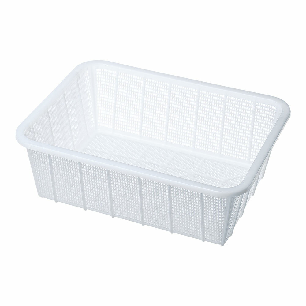 セキスイ 抗菌角籠 深型 ホワイト 【KK-5442N 大|KK-545N 中|KK-546N 小】 (1-0273-02)