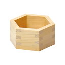 檜・亀甲枡(六角桝) 9.8×8.5×H4.5cm/料理桝 枡 マス 桧 檜 天然木 酒器 お酒 日本酒 YOUBI (20-177-11)