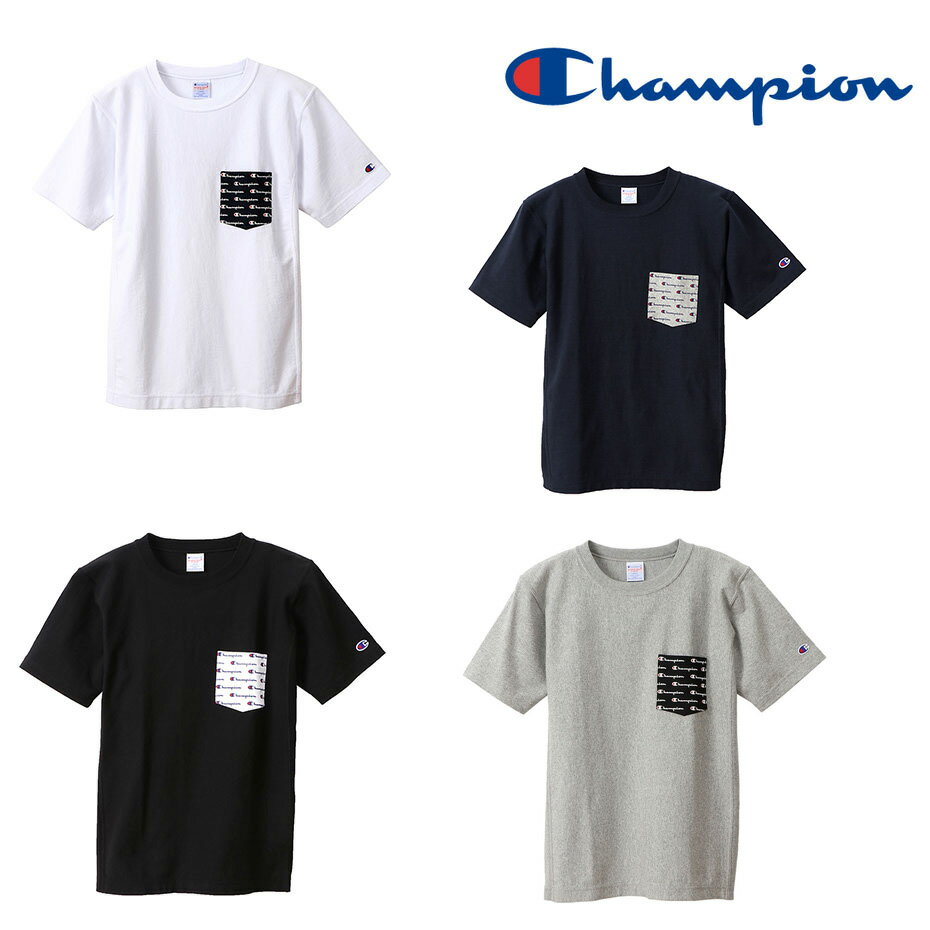 SALE CHAMPION チャンピオン (C3-R313) メンズ Tシャツ 20SS キャンパス シンプル 半袖 カットソー ロゴ刺繍 カジュアル 普段着 おしゃれ メール便選択可能