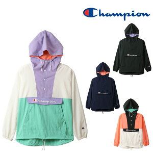 【最終セール価格!!】SALE CHAMPION チャンピオン レディース ウィメンズ アノラック 20SS 伸縮性 防風性 撥水性 スポーツ ハーフボタン ストレッチ ナイロンパーカー CW-RSC03