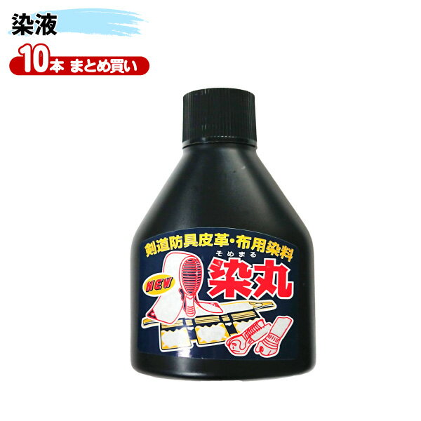 ヒロヤ (M-E1) 10本セット 剣道 防具用 染液 染丸 100ml ハケ付き 皮革・布用染料 色染補修 メンテナンス用品 まとめ買い