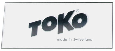 TOKO トコ (5541918) プレキシースクレーパー 3mm もちやすく ワックスを剥がしやすい 3ミリ厚 プラスティックスクレーパー スキー スノーボード XCスキー メンテナンス メンテ用品 130mm×58mm×3mm