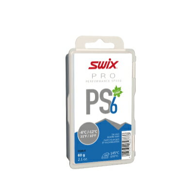 SWIX スウィックス (PS06-6) PS6 ブルー レーシングワックス 基礎 60g -6～-12C PRO Performance Speed PS スノーボード スキー ウィンタースポーツ メンテナンス 冬 アルペン 雪山 1