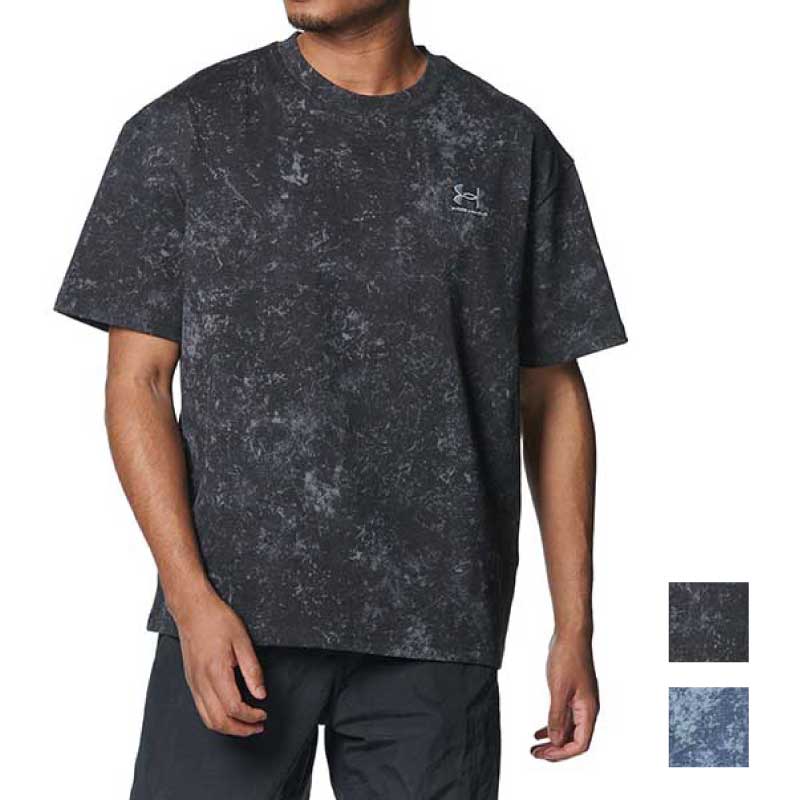 乐天商城 - アンダーアーマー UNDER ARMOUR UAヘビーウェイトコットン オーバーサイズ プリント ショートスリーブTシャツ メンズ Mサイズ 1384799