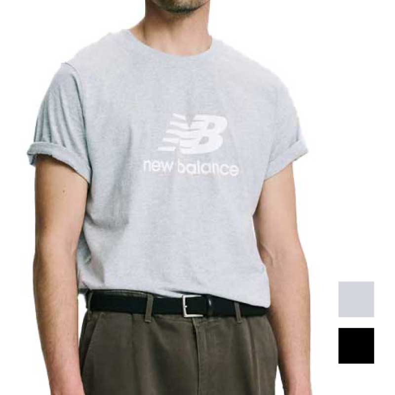 Rakuten - NEW BALANCE ニューバランス Stacked Logo ショートスリーブTシャツ メンズ MT41502