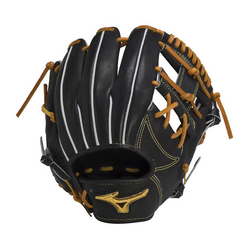 ミズノプロ 硬式 限定皮革 プレキシーキップレザー 内野手用 サイズ9 右投げ ブラック×コルク 1AJGH10503