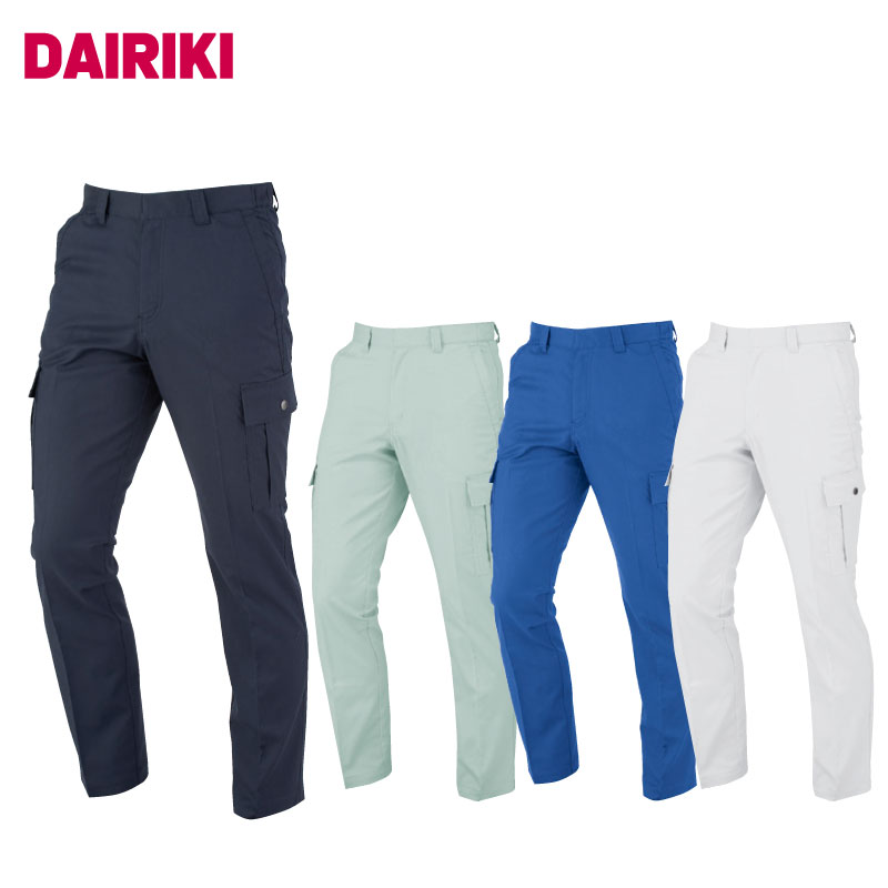 乐天商城 - 大川被服 (01446) DAIRIKI ダイリキ カーゴパンツ 作業着 ワークウェア 作業服 ワークパンツ ストレッチ 帯電防止 カジュアルウェア 長ズボン