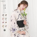 【1人で簡単着付け】( 浴衣 6点セット レトロE) 浴衣 レディース セット 浴衣セット 女性 yukata ユカタ 帯 兵児帯 しわ兵児帯 下駄 肌着 浴衣肌着 腰紐 きなり くすみ レトロ 大正ロマン 大人 おしゃれ 可愛い 10代 20代 30代 40代 (rg)