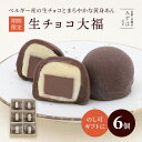 ホワイトデーギフト | 生チョコ大福6個箱【のし紙可】 スイーツ プレゼント 高級 お取り寄せ 京都 和菓子 詰め合わせ