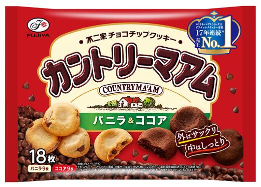 不二家 18枚 カントリーマアム（バニラ＆ココア）×18袋セット kyohare-10000096 京のおやつ屋 パッケージ画像