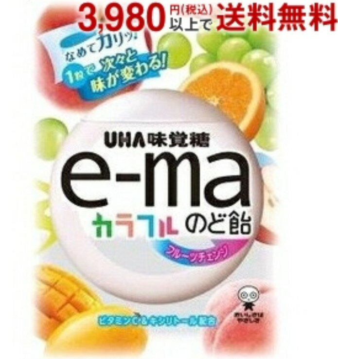 ユーハピピン e-maのど飴袋 カラフルフルーツチェンジ 50g×1袋入