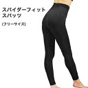 【再入荷】スパイダーフィット スパッツ(フリーサイズ) 補正下着 スパッツ 遠赤外線 マイナスイオン ヒップアップ むくみ 冷え サポート スパッツ 歪み あっ...
