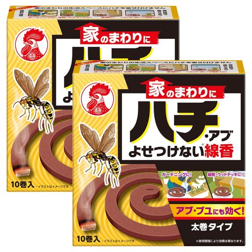 乐天商城 - 【まとめ買い】家のまわりにハチ・アブよせつけない線香蜂・アブ・ブユに10巻x2個