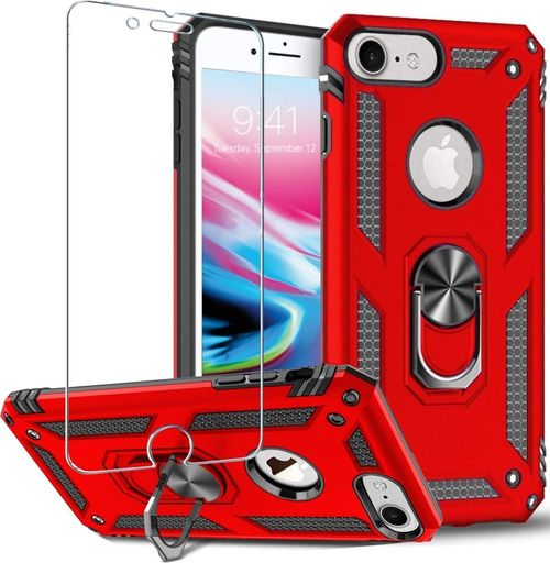 FolmeikatiPhone8ケース、iPhone7ケース、iPhone6s/6ケーススクリーンプロテクター360金属回転リングキ..