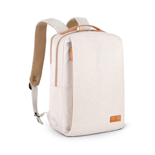 NORDACE SIENA - 15.6インチ ノートパソコンバックパック 男女兼用 USB充電ポート付き 防水 日常 旅行 仕事用 ベージュ 19Lのサムネイル