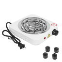 Atyhaoミニ電気ストーブ卓上ヒーター小型ヒーターホーム電気ストーブボルト屋外グリル加熱調理器火力調節加熱電気ストーブボルト屋外グリル1000wミニ電気ストーブ(605g)