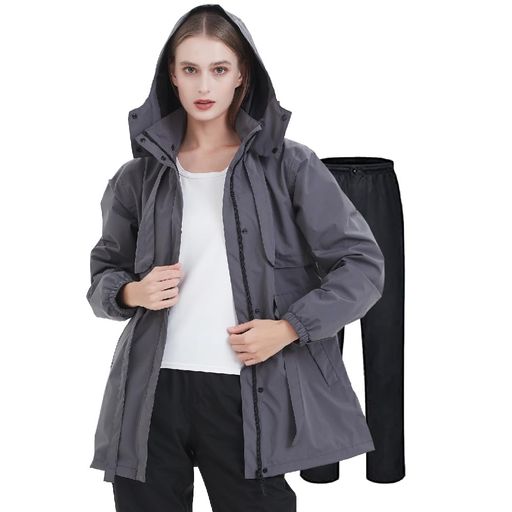 [TOPKYLIN] レインウェア レディース レインコート 女性 上下セット 防寒 防水ウェア 雨具 カッパ 雨合羽 ウインドブレーカー ストレッチ素材 透湿 軽量 防風 ゴルフ 登山 自転車 バイク 通勤 通学 アウトドア