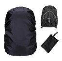 Yurikaリュックカバー完全防水レインカバー雨よけバックカバーザックカバー2点セット高耐久性ランドセル落下防止ベルト付き収納袋付カッパ多用途防水登山通勤通学用...