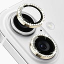IPHONE16/IPHONE16PLUS用レンズカバーカメラフィルムアルミ合金製保護ガラスキラキラ耐衝撃防塵高透過率露出オーバー・キズ防止黒縁取り硬度9H全面保護貼り付け簡単(2)