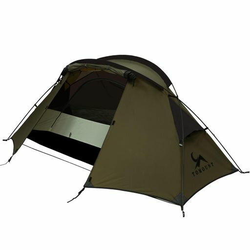 TOMOUNTソロテント超軽量1人用20Dナイロンバックパックテント二重層耐水圧4000mm前室付きダブルウォー..