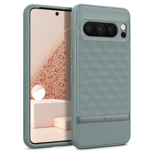 CaseologyGooglePixel8Pro用ケース【3D立体パターン】米軍MIL規格落下防止GooglePixel8Pro用カバーパラ..
