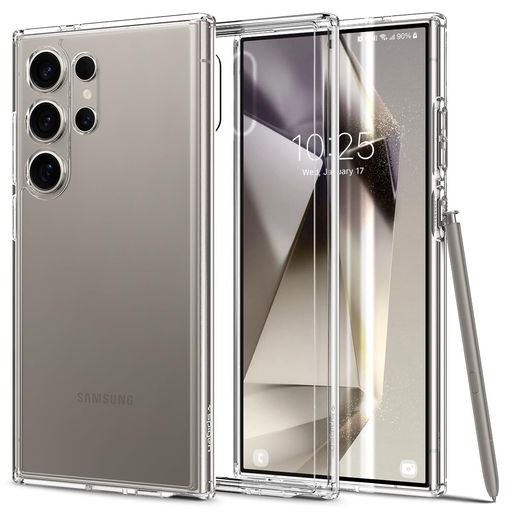 Spigen Galaxy S24 Ultra ケース クリア SC-52E | SCG26 TPU バンパーケース 2重構...