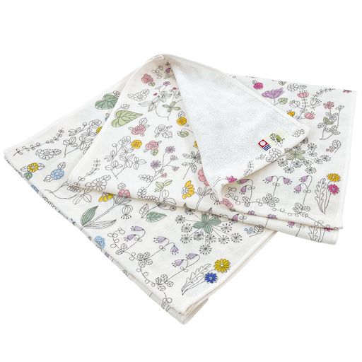 今治(Imabari)タオル認定ガーゼ&パイルフェイスタオル2色セットリリカタオルハンカチ日本製綿100%34x80..