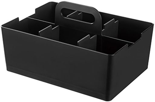 Rakuten - JEJアステージ収納ボックスデスクトートデスクオーガナイザー積み重ね日本製ブラック幅26x奥行18.8x高さ14.5cm