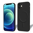 【Majiyana】iPhone12ケースMagSafe対応ケースシリコン耐衝撃TPU薄型アイフォン12カバーシリコン軽量ストラップホール付きレンズの全面保護スマホケース傷つき防止落下防止防塵6.1インチ(ブラ…