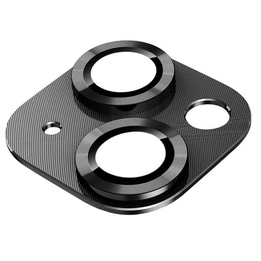 IPHONE14/IPHONE14PLUSカメラフィルム[KAKUKI]アイフォン14/アイフォン14プラスカメラ保護フィルム耐衝撃露出オーバー防止アルミ合金カメラカバー(IPHONE14/14PLUSブラック)