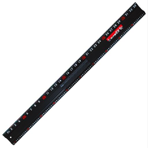工場・作業現場のプロツール ●尺相当とCmの併用目盛●長さの許容差:±0.40mm●全長(mm):1020●幅(mm):88●厚み(mm):68●呼び寸法(mm):1000●目盛精度(mm):±0.4●真直度(mm):0.4●目盛測定面:Cm目盛●カッティング面:尺相当目盛●質量(kg):0.95●質量:0.95kg【メーカー名】シンワ測定(株)【品番】65033【オレンジブック掲載ページ】2015-1-0958をご参照ください。【オレンジブック発注コード】408-3521