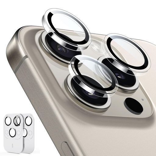 ESRiPhone15Pro/15ProMax/14Pro/14ProMaxカメラレンズフィルムカメラ保護耐衝撃貼りやすいアルミ製エッジ付き9H強化ガラスアイフォン15プロ/15プロマックス対応2枚入りクリア ESRiPhone15Pro/15ProMax/14Pro/14ProMaxカメラレンズフィルムカメラ保護耐衝撃貼りやすいアルミ製エッジ付き9H強化ガラスアイフォン15プロ/15プロマックス対応2枚入りクリア