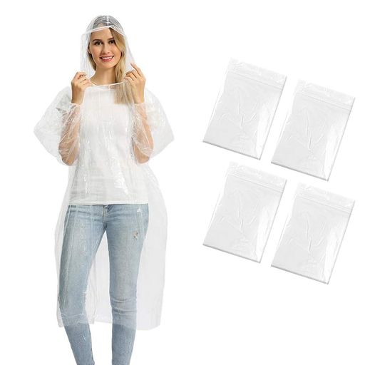 [Xrkuu]レインコート使い捨てレインポンチョ透明クリアレインウェア使い捨てカッパリュック対応ランニ..