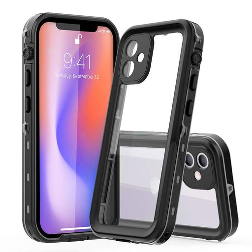 防水ケースiPhone11ケース完全防水耐衝撃防雪防塵超薄型軽量IP68米軍規格無線QI充電対応360°全面保護ク..