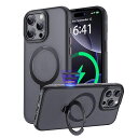 KISECASE【カメラコントロールカバーボタン保護・360度回転スタンド】iPhone16ProMax用ケースmagsafe対応ワイヤレス充電磁気リングマグネット搭載ホコリ防止耐衝撃耐久性黄ばみ防滑り止め傷防止