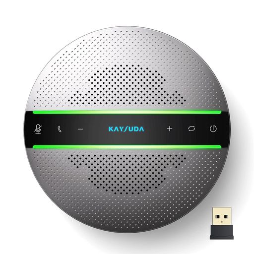 Kaysuda SP300 スピーカーフォン Bluetooth対応 マイクスピーカー 会議用スピーカーマイク PCマイク 全指向性マイク 双方向通話 オンライン会議/ウェブ会議/在宅勤務/テレワーク/オンライン教育