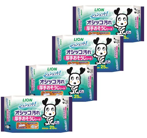 シュシュット! 厚手おそうじシート 犬用 x4セット