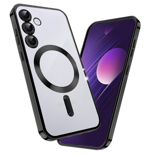 fagazzfuGalaxyS24ケースクリアMagSafe対応ギャラクシーS24スマホケース耐衝撃傷防止のメッキ加工SM-S921USC-51ESCG25カバーレンズ保護TPUソフト薄くて指紋防止滑り止め