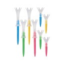 【星野陸也プロ使用ティー】ダイヤゴルフ(DAIYAGOLF)トマホークティーロング&ショート8本入高さ調節可能飛距離アップ高耐久折れにくい見つけやすいゴルフ規則...