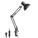 LEPRO アームライト LED デスクライト クランプ スタンド電気 アームスタンド スイング E26口金 電球別売り【目に優しい/LED電球/スマート電球/植物育成用ライト対応/ランプ交換可能/電源コード160CM】 卓上ライト人気 高輝度 おしゃれ(2)