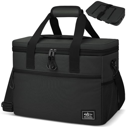 🧊 製品サイズ(約): 横40cmx高さ30cmx幅25cm 本体容量(約): 32L(350ml缶x25本縦置 500ml缶x25本縦置 重量(約): 0.8kg 材質: 本体:表地=高密度オックスフォードクロス、裏地=PEVA、断熱材=ポリエチレンフォーム(5mm厚)、中敷=ポリエチレン(1.0mm厚) 🧊 【900D高密度保冷バッグなら、やっぱり2025最新4層断熱 】1900Dオックスフォードクロス、超撥水、耐摩耗性、耐水圧25,000mmで水濡れに強いTPE加工の表生地。2高保温性不織布35mm厚さポリエチレンフォーム、減震、耐衝撃4PEVA素材、PEとEVAの混合物であり、保温保冷。 🧊 【クーラーボックスが選べる理由!長時間保冷・保温 折りたため可能】蓋の上にある小窓より中のものを出し入れできてクーラーバックの中の冷気が逃げにくい、取り出し口を搭載し、ファスナーを開け閉めせずに中身を取り出すことが可能。厚さ1.5cmのポリエチレンフォームが外気の熱をシャットアウトし、48時間の保冷力を持続させます。内部に保冷剤などを入れられて保冷効果を保つ。