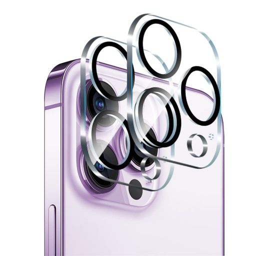 【2枚入り】IPHONE16PROカメラフィルム/IPHONE16PROMAXカメラフィルム3眼レンズ保護フィルム黒縁取り露出オーバー防止【3D凹面遮光設計】高透過率貼り付け簡単スクラッチ防止剥がれ防止IPHONE