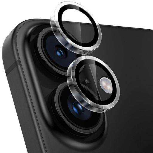 【3枚入り】レンズカバー IPHONE16/16 PLUS用 カメラ保護 9H強化ガラス アルミ合金 アイフォン16/16PLUS カメラフィルム 耐衝撃 露出オーバー防止 黒縁取り 超高透過率 いPHONE16/いPHONE16プラス カメラカバー