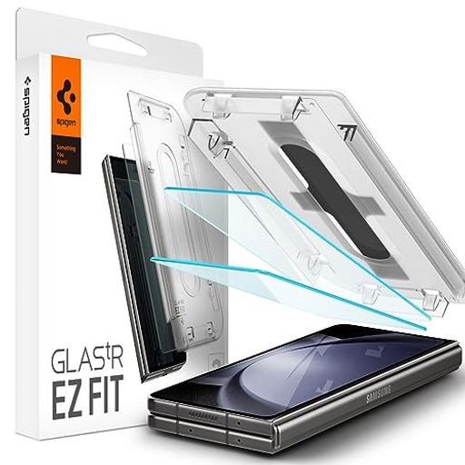 SpigenEZFitガラスフィルムSamsungGalaxyZFold5用貼り付けキット付きギャラクシーZFold5対応保護フィルム2枚入