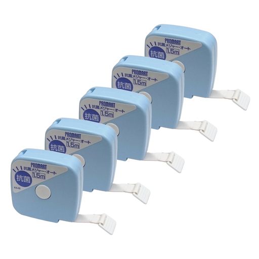 テープ幅:12mm テープ長さ:1.5m 重量(1個あたり):30g 材質:ABS、アクリル塩化ビニール樹脂(銀イオン主体の無機系抗菌剤入) 入数:5個