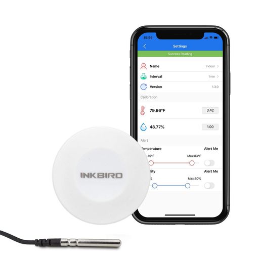 InkbirdٷBluetoothٷ׼ٷ׳ץդǡ٥ɽ顼ൡǽǡޥۤǧǽ...