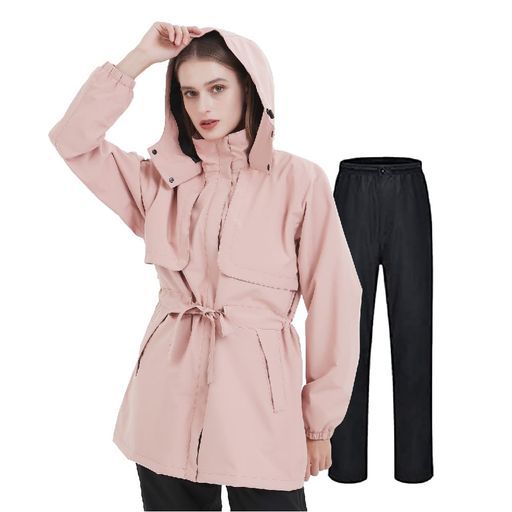 [TOPKYLIN] レインウェア レディース レインコート 女性 上下セット 防寒 防水ウェア 雨具 カッパ 雨合羽 ウインドブレーカー ストレッチ素材 透湿 軽量 防風 ゴルフ 登山 自転車 バイク 通勤 通学 アウトドア