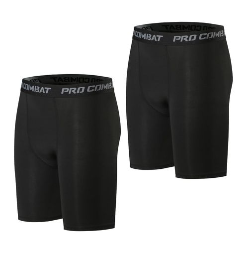 [Almalls]スポーツショートタイツスパッツメンズ5分丈2枚セットレギンスコンプレッションショートタイツパワーストレッチアンダーウェア夏用インナー冷感[通気吸汗速乾]ブラックXXXL(4)