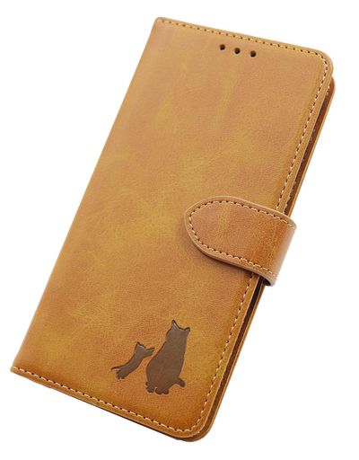 AmigoDoggos(アミーゴドッゴス) iPhoneSE(第2世代)SE2対応/iPhone7対応/iPhone8対応ケース日本製猫親子メンズレディーススムースレザーカードポケットスタンド機能スマホケース